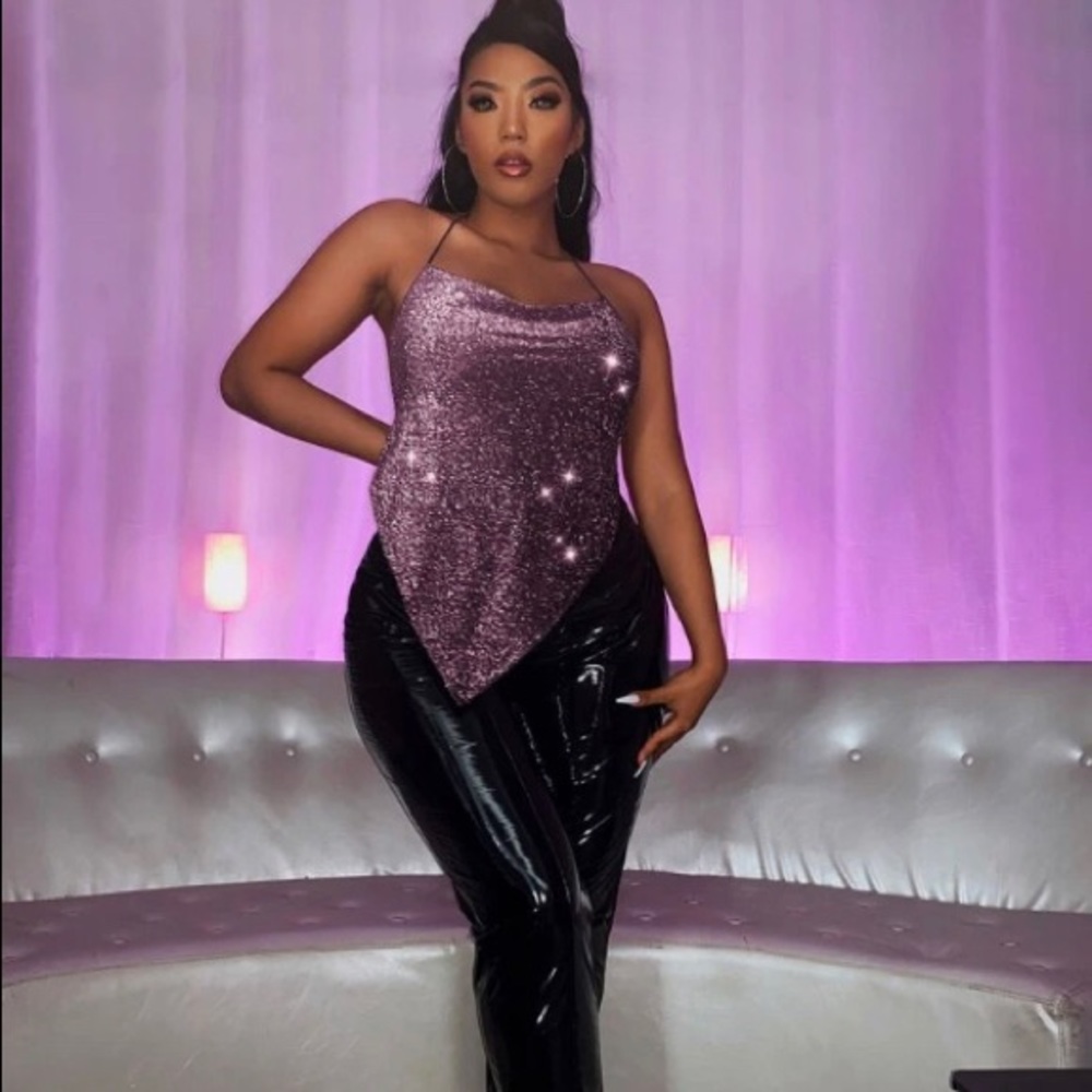 Women New party glitter top